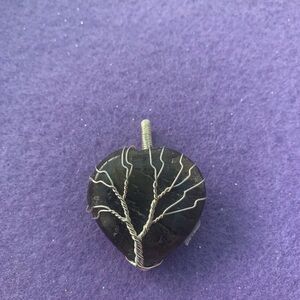 Wire Wrapped Labradorite  Stone Pendant